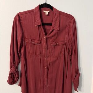 Cato Rust Button-Down Shirt